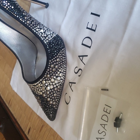 CASADEI  crystal-embellished heels - Picture 4 of 5